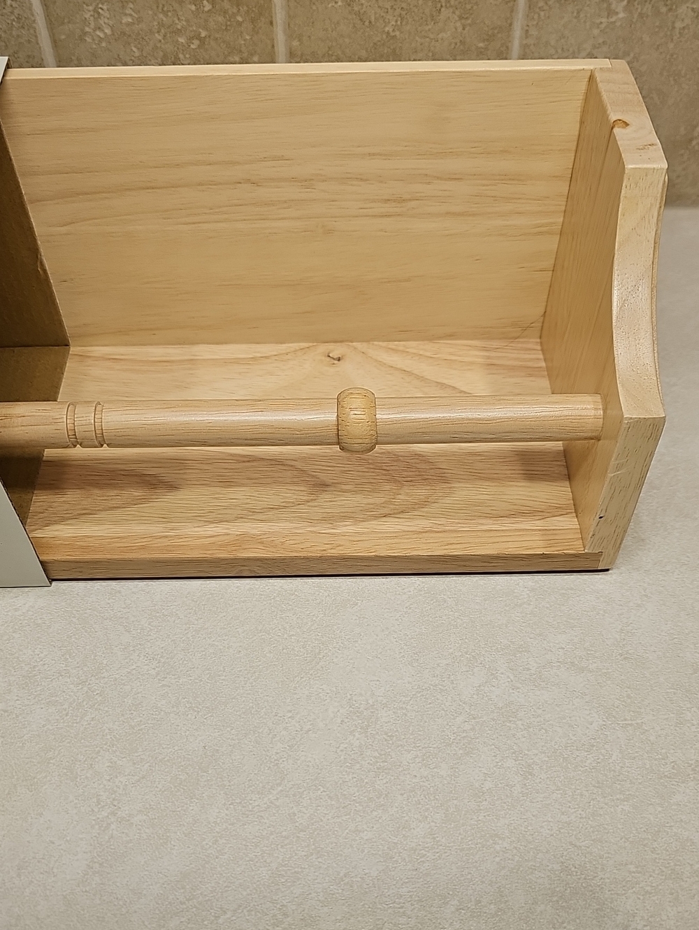 Hearth & Hand 22in. Single Rail Wall Shelf Natural Wood - Picture 10 of 10